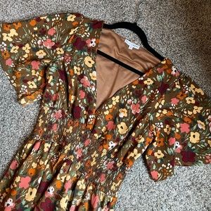Baltic Born - Verona Smocked Maxi Dress - Copper Floral